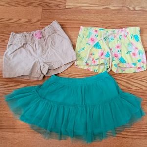 4T Bottom Bundle - 2 shirts 1 skirt